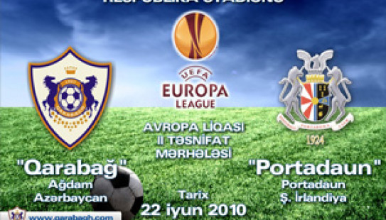 `Qarabağ` - `Portadaun`. 19:40 və 20:40