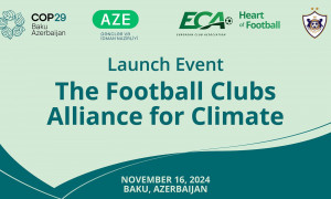 COP29: Klubumuzdan  iqlim dəyişikliyi ilə mübarizədə futbol alyansı təşəbbüsü